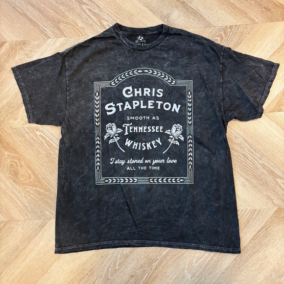 NWOT Chris Stapleton Staple Black Graphic T-Shirt - Picture 1 of 5